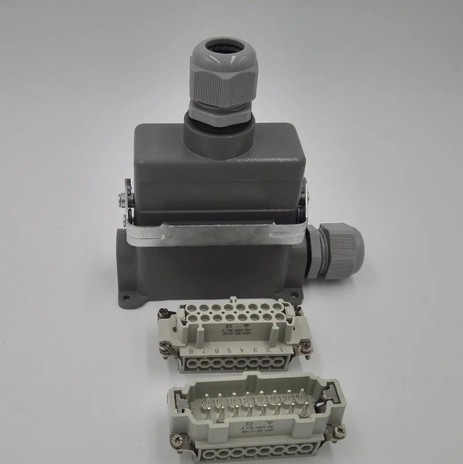 Manufacturer direct sales heavy-duty connector 16 core hot runner mold connector, industrial waterproof rectangular aviation plu