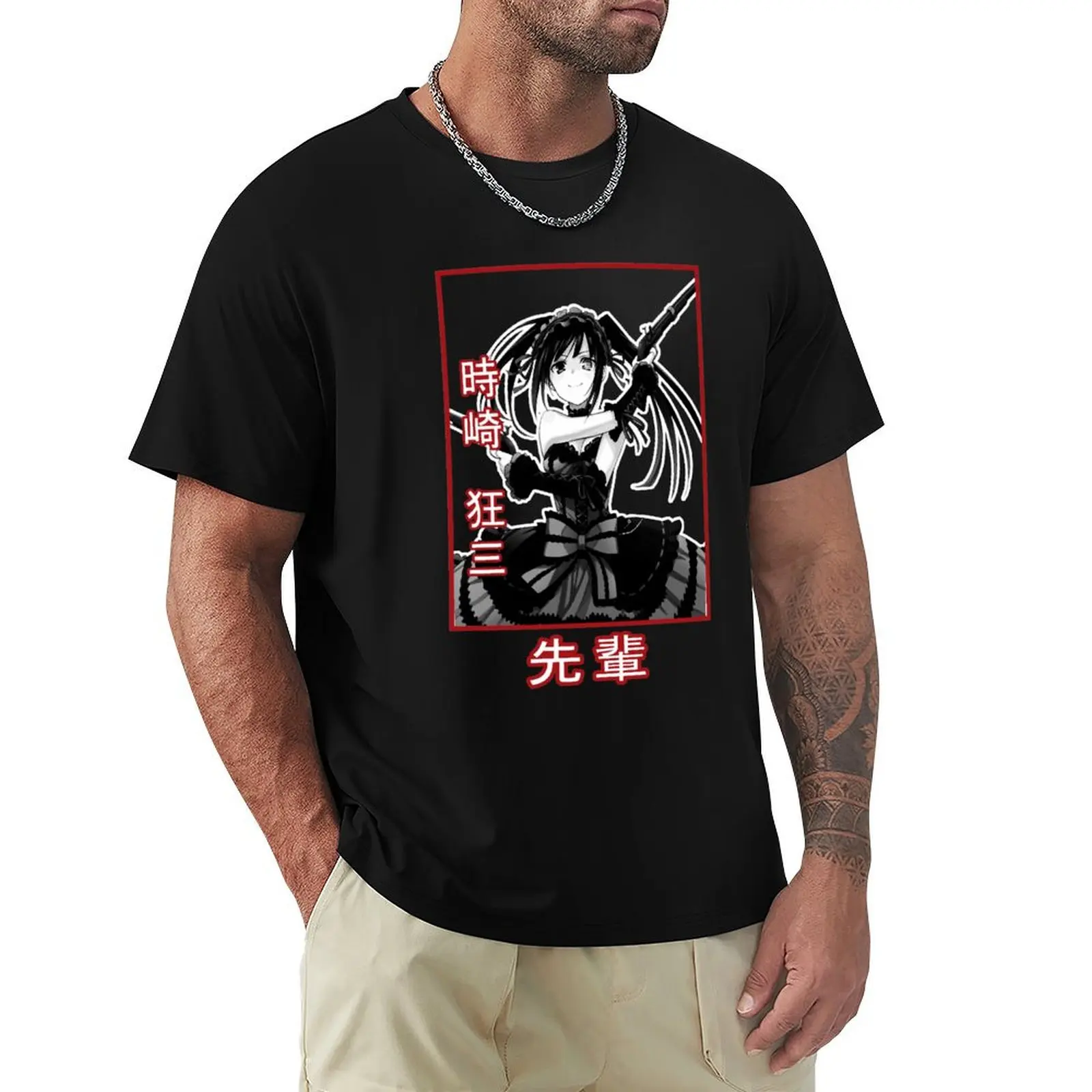 Kurumi Tokisaki T-shirt funnys oversizeds blacks heavyweights plain white t shirts men