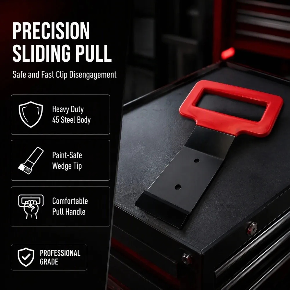 Black/Red Color Window Belt Molding Remover Tool Durable Construction Car Trim Removal Tool Molding Trim Remover