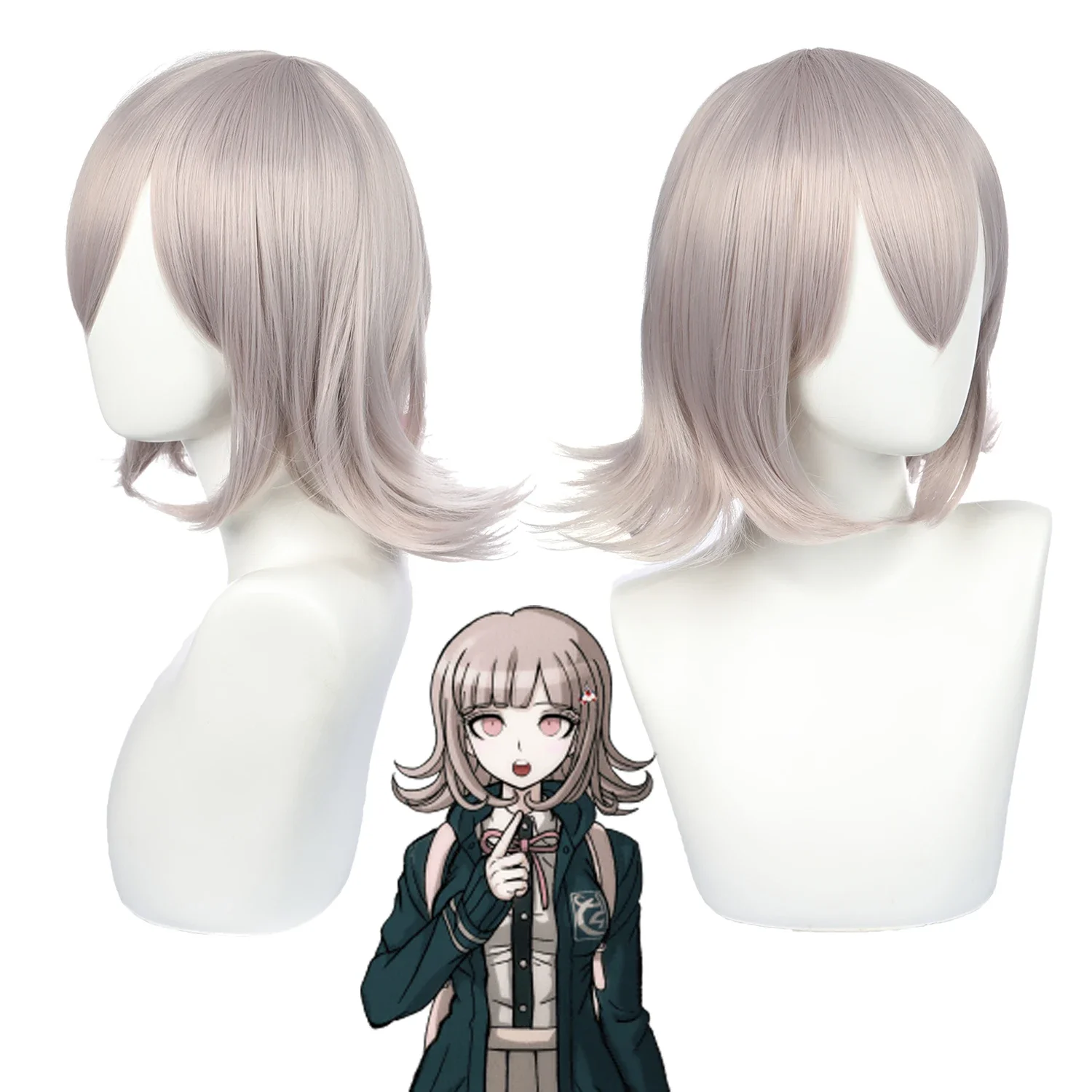 

Nanami ChiaKi Wig Halloween Anime Game Super Danganronpa Cosplay Wigs Synthetic Heat Resistant Adult Women Girls Hairs
