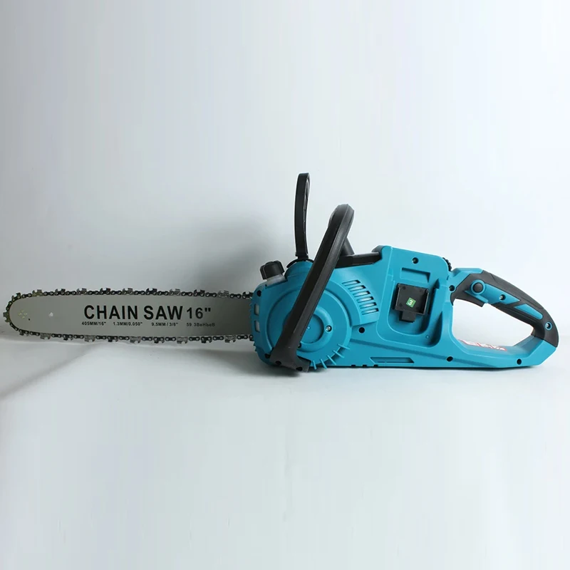 Brushless 16 Inch Cordless Electric Chainsaw Rechargeable Handheld Wood Cutter Orchard Pruning Saw Compatible For Makita Battery