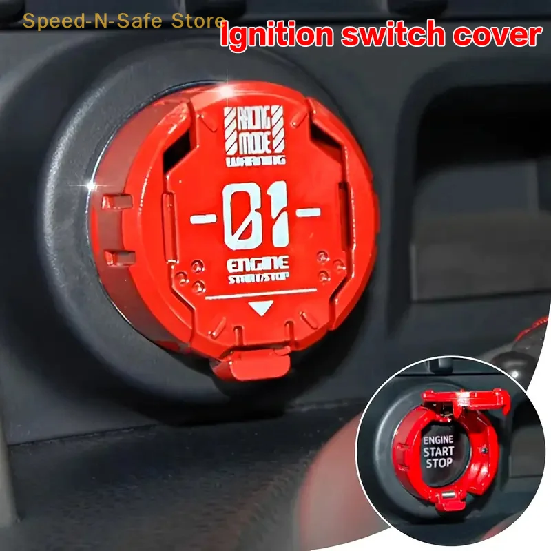 Full Metal Armor One-Button Start Cover For Car Or Motorcycle Ignition Switch Decoration And Modification