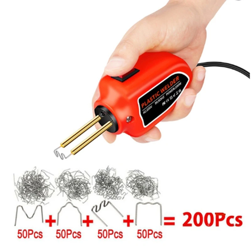 Portable Mini Hot Staplers Plastic Welding Machine Car Bumper Repair Kit Handheld Kit Auto Dents Repair EU Plug