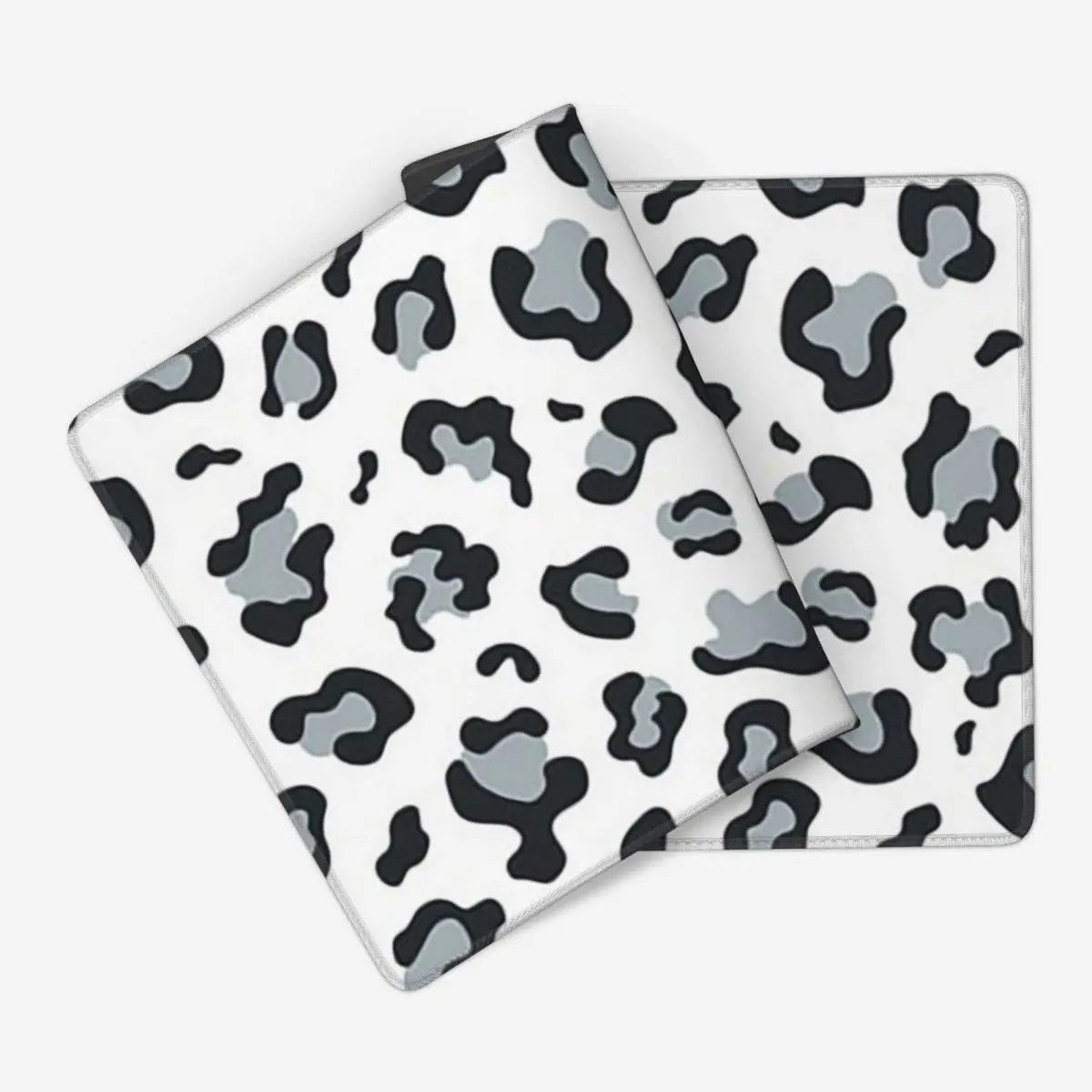 Large Mouse Pad Grey Leopard Print Art Gamer PC Laptop Mats Keyboard Carpet Computer Gaming Office Accessories Desk Mat