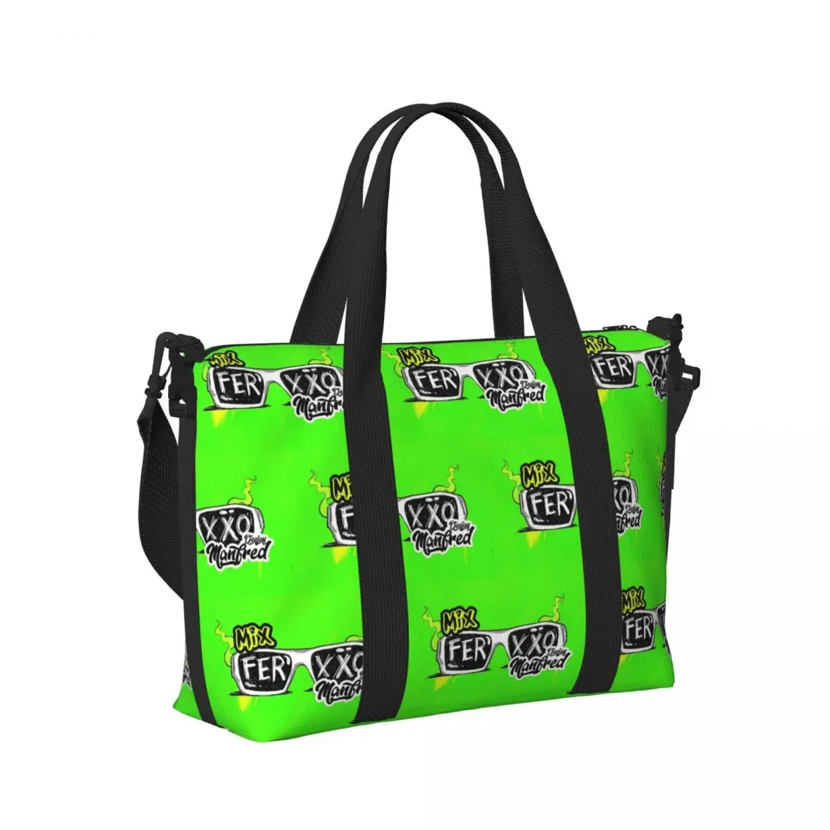 

Ferxxo Feid Ferxxocalipsis Tour Beach Travel Bag Large Capacity Tote Bags for Gym Sport Women Shopping Duffle Shoulder Bag