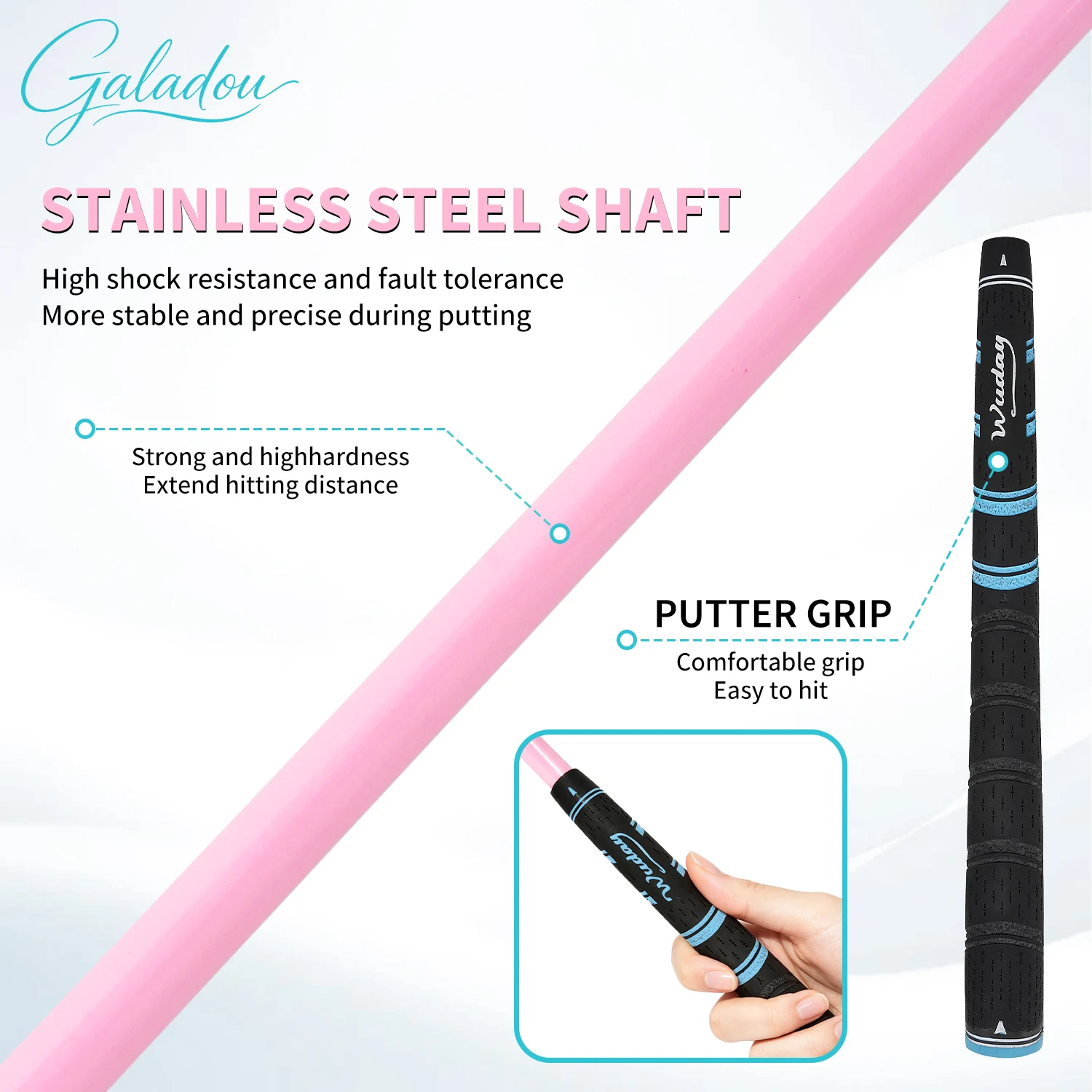 파란색과 분홍색 골프 퍼터, 파란색 퍼터 커버 포함, - Golf Equipment Gifts 리뷰 및 가격