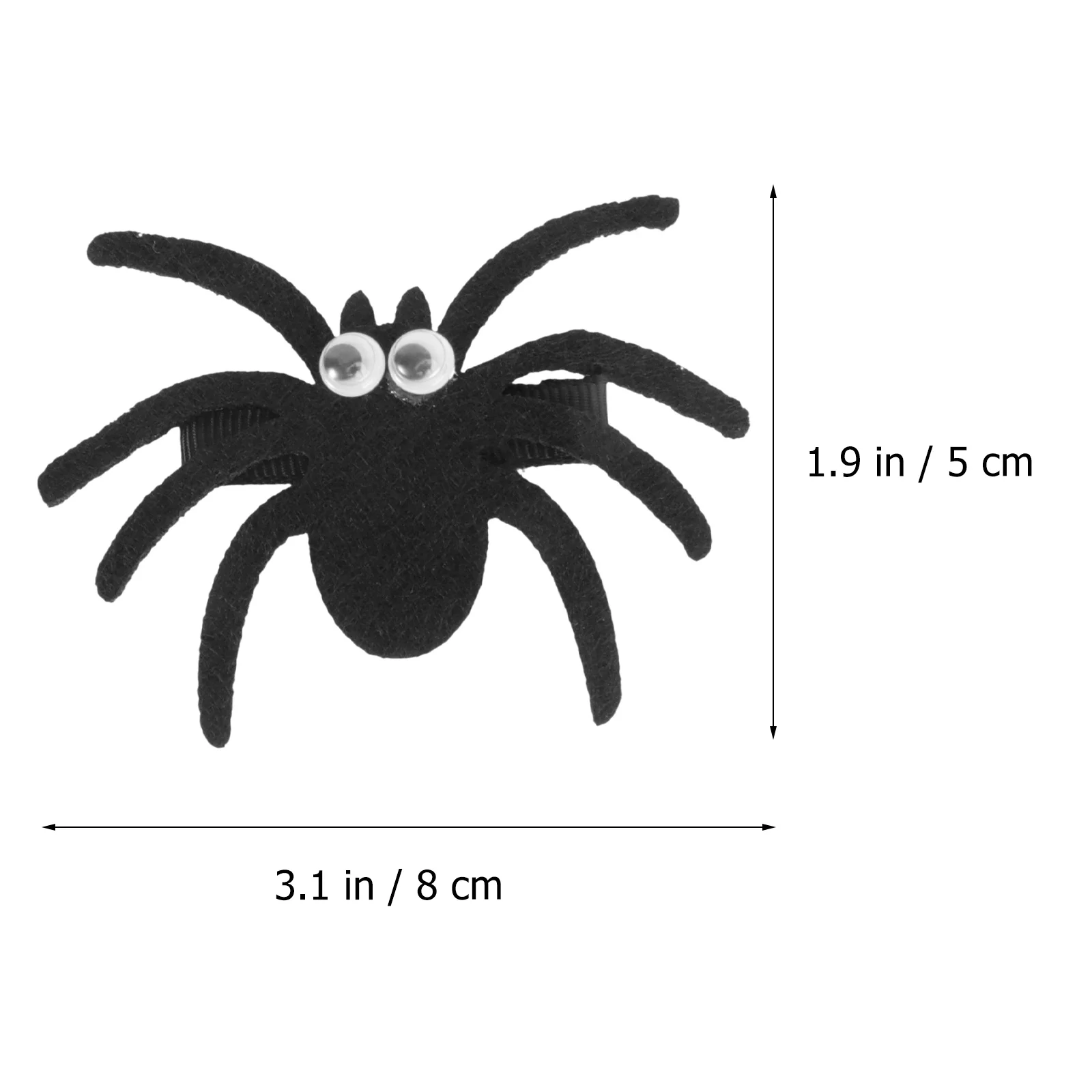 Pinces à cheveux araignée, 4 pièces, épingles à cheveux d'halloween pour enfants et adultes, décorations de Festival de fête en plastique de qualité supérieure, araignée d'halloween
