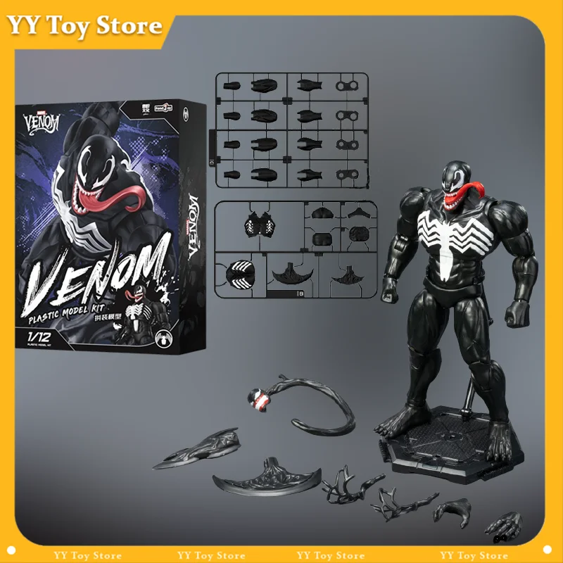 

1/12 Fondjoy Venom Kit Model 1/12 Marvel Venom Action Figure Venom Figurine Joint Movable Collection Model Statue Toys Gifts