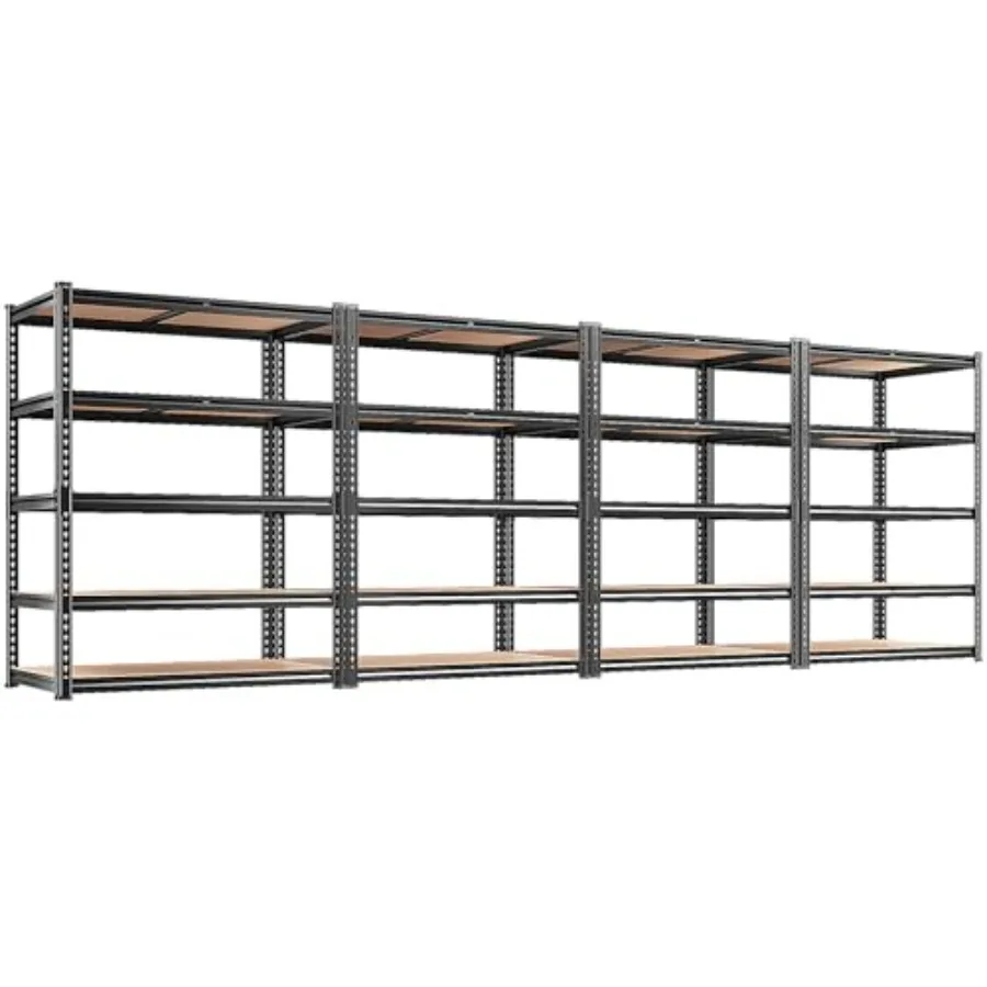 

2400LBS Storage Shelves 5 Tier Garage Shelving Heavy Duty, Adjustable Metal Shelving, Garage Shelves for Basement, Warehouse