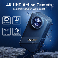 Deelife 4K 60FPS Sports Action Camera 2.4G WiFi 1.69-inch 170D Underwater Waterproof Helmet Video Recording Camera Outdoor Cam