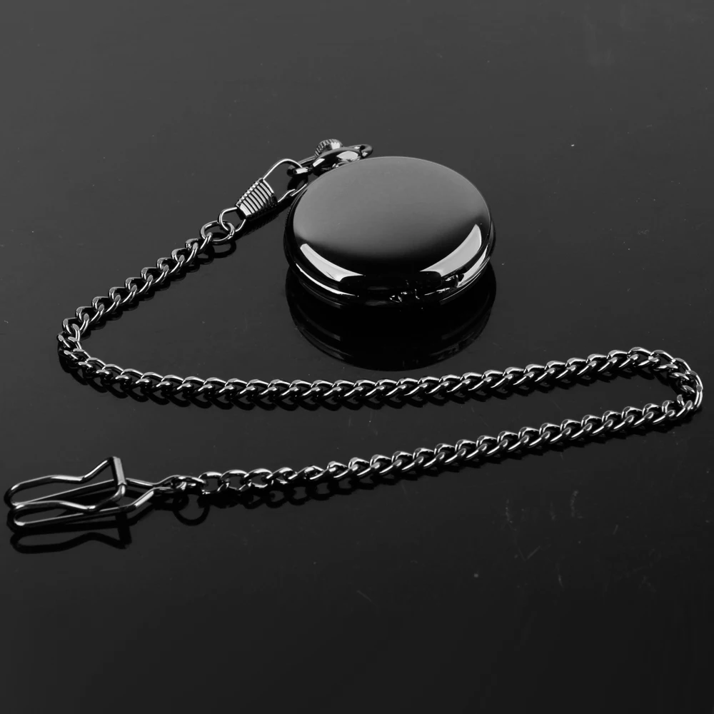 Fashion 37CM Fob Chain Smooth Steel Quartz Pocket Watch Vintage Roman Nmber Dial Pendant Fob Watch Gifts Clock