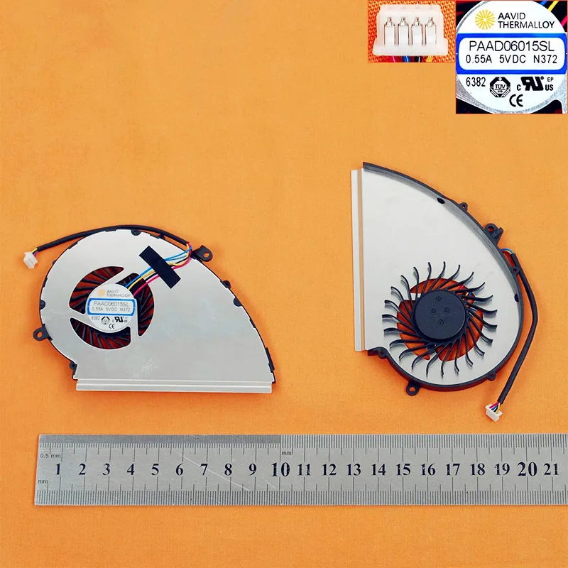 

New Laptop Cooling Fan For MSI GE72VR GP72VR GP72MVR(4 Pin,For GPU Fan,Original) PN:PAAD06015SL
