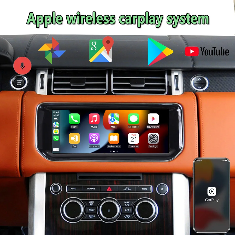 Android12 For Land Range Rover Vogue L405 2013 to 2016 Car Radio Multimedia Player GPS Navigation 4G WIFI DSP Carplay HD Screen