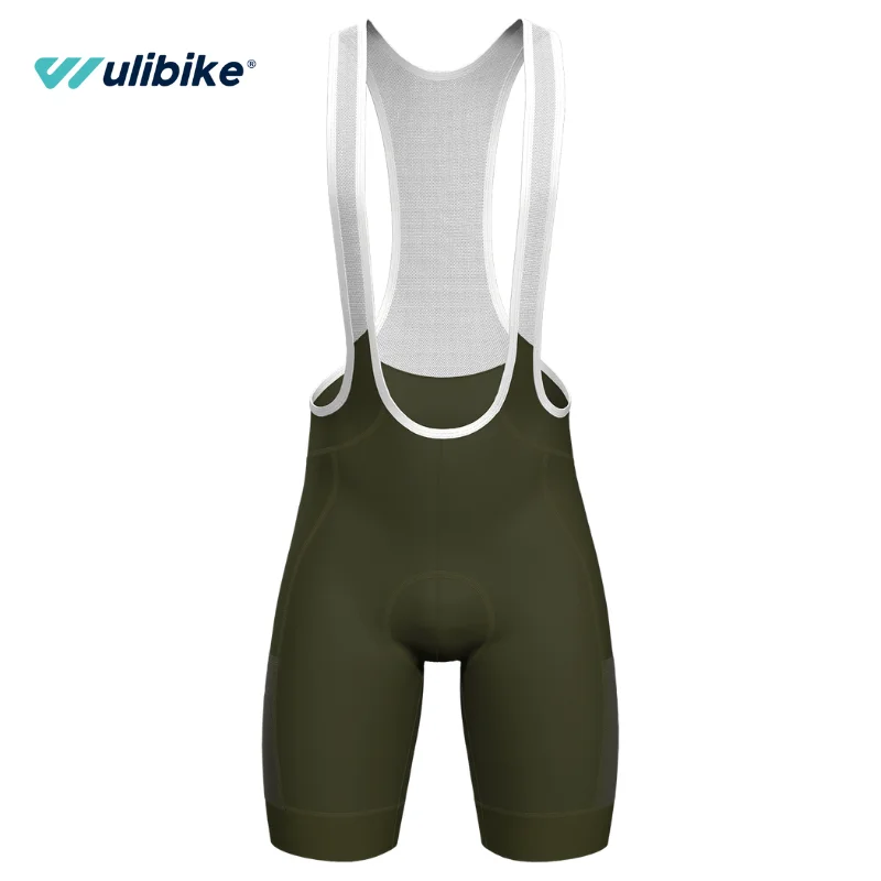 Wulibike Men's Cycling Bib Pants Road Bike Cycling Pants Breathable Quick Dry Multi-Pocket Non-Slip