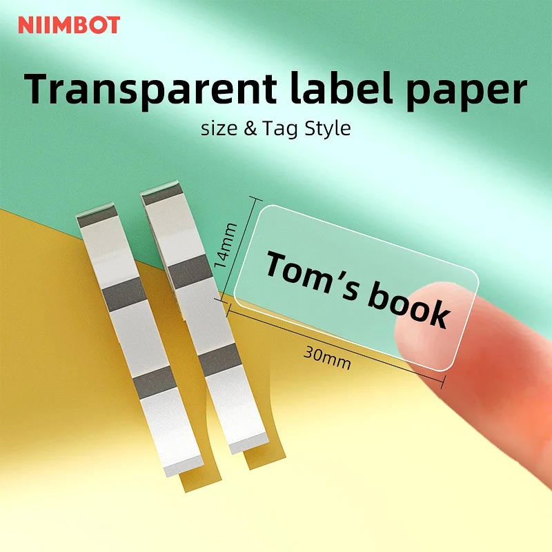 Niimbot D11/D110/D101 transparent label sticker name sticker waterproof label paper