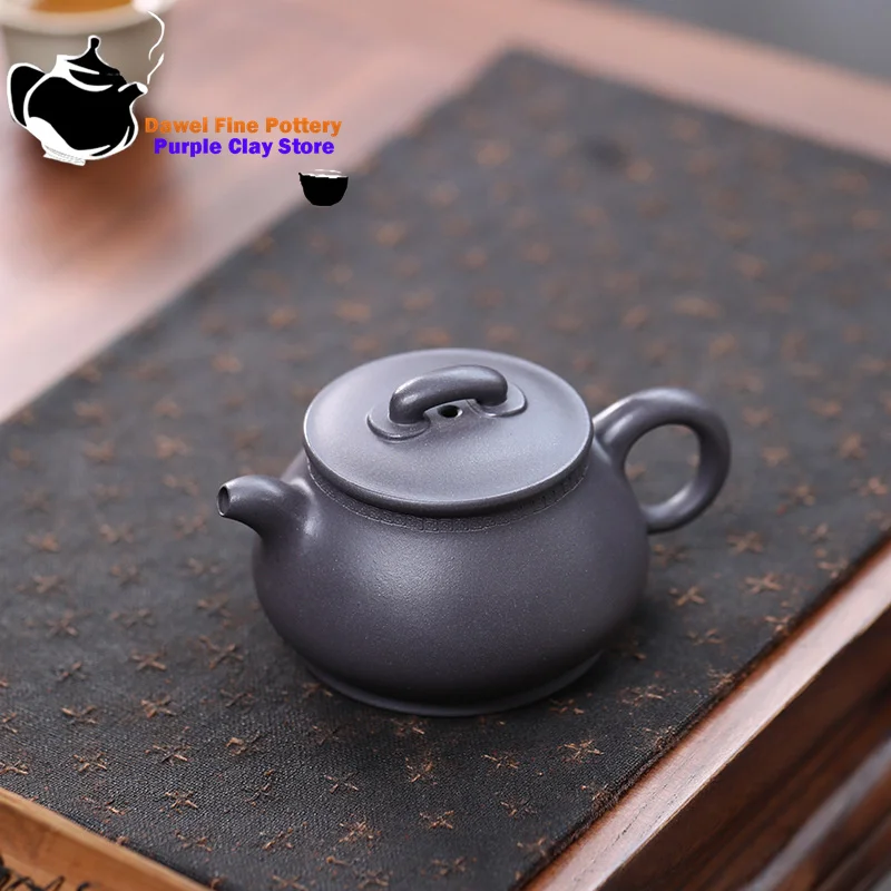 

Yixing handmade purple clay teapot, original mine, sky blue clay, Confucian style teapot, Kung Fu tea set, Chinese style teapot