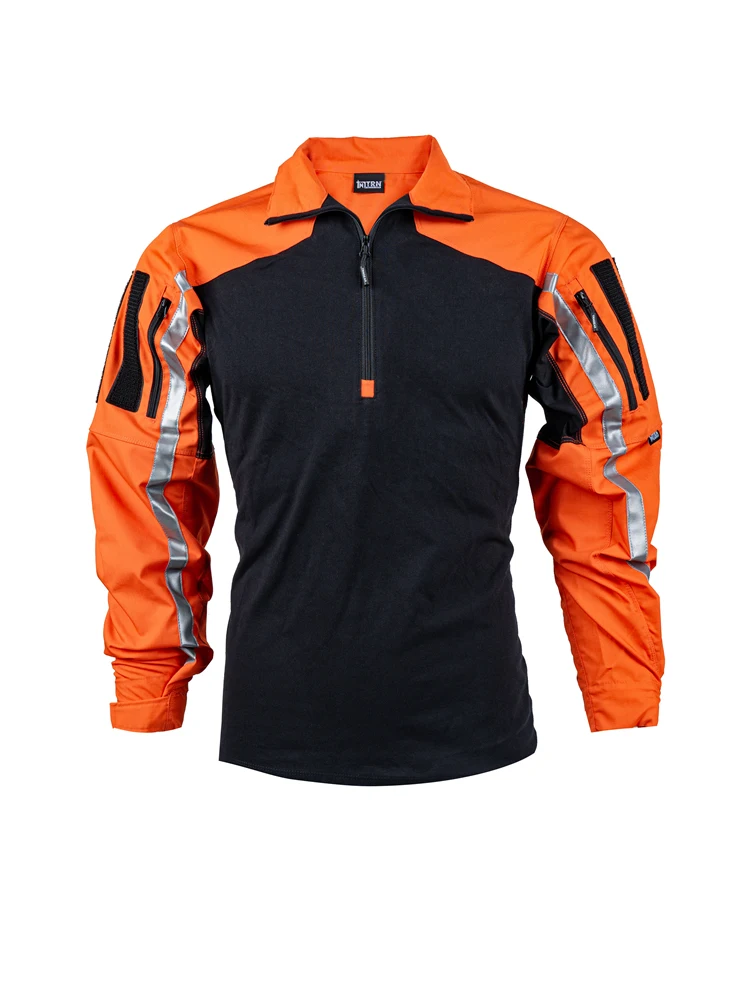 Reflective Strip eye-Catching Instructor Orange Yellow Training Rescue Team Breathable Frog Suit