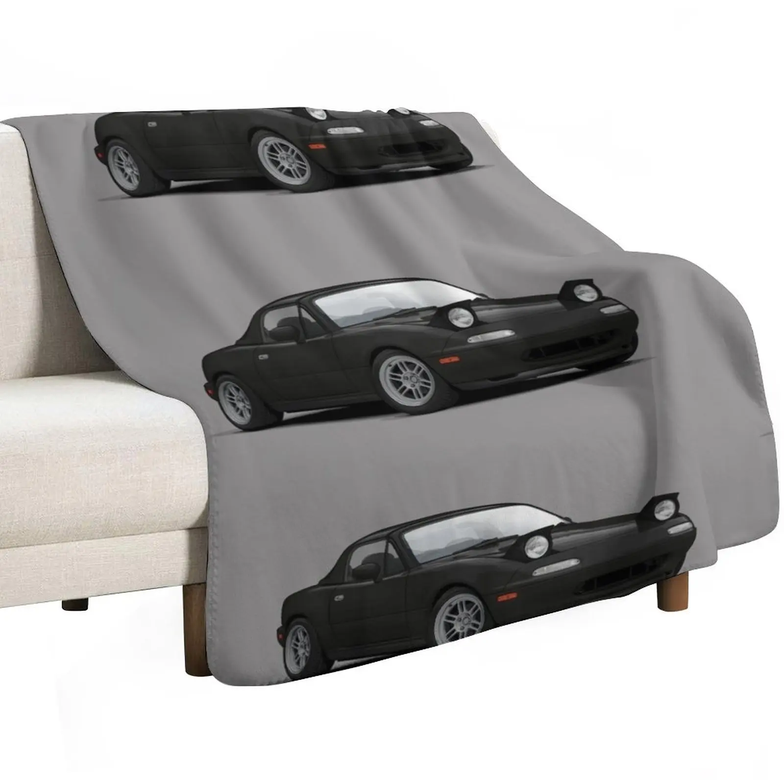 Mx5 / Miata NA MK1 illustration Throw Blanket Stylish Couch Blanket for Home Living Room