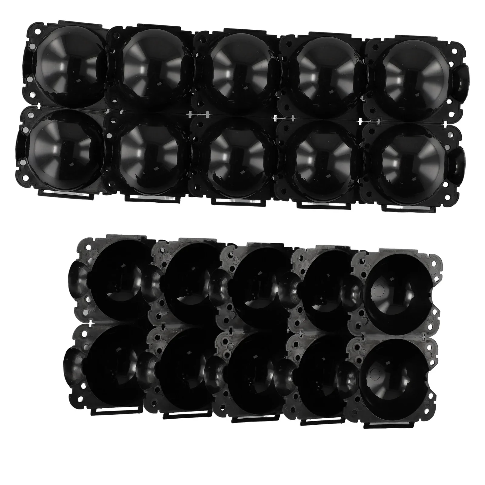 Indoor Gardening Hydroponics Nursery Tray Lid Plant Rooting Equipment PP High Pressure Propagation Ball Graft Box Safe Lock 10pc