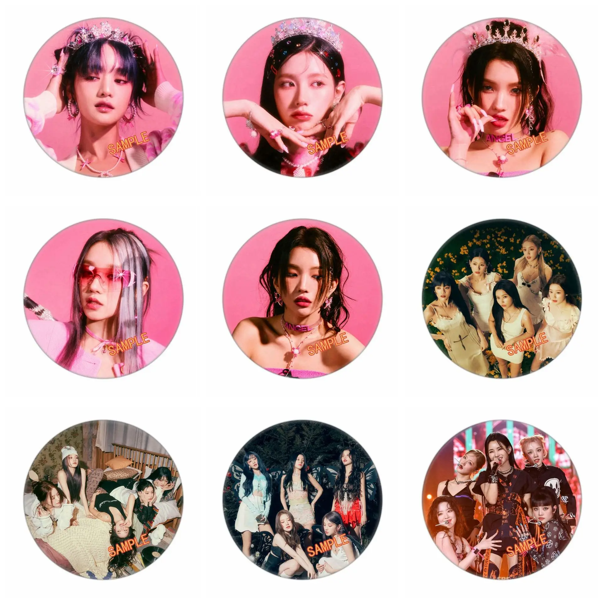 Gidle badge Minnie YUQI SHUHUA new album decorative brooch pendant