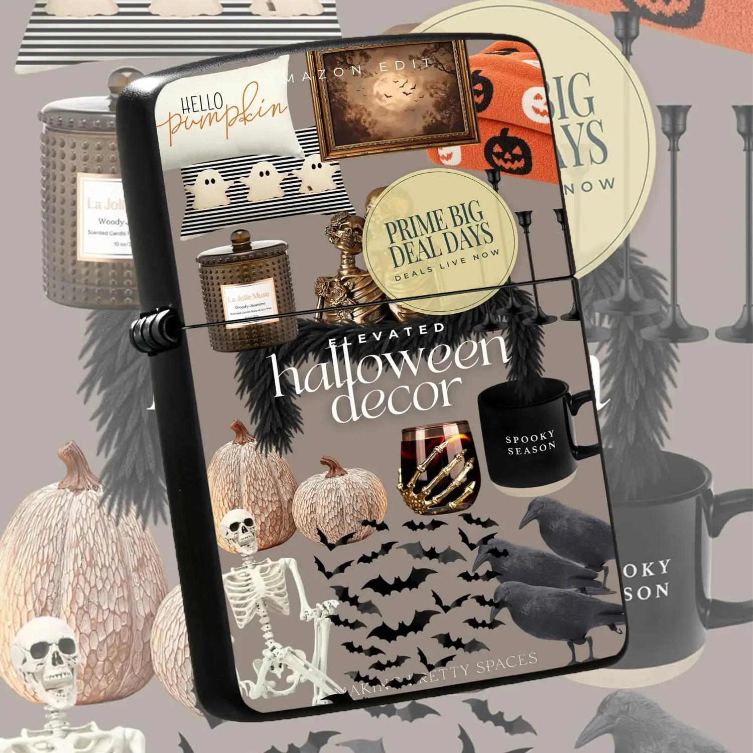 Halloween Themed Decorative Pattern Lighter, Portable All-scene Usable Ignition Tool, Creative Festive Home Outdoor Universal Practical Ignition Accessory for Daily Party Camping Use  A Humorous And Interesting Lighter