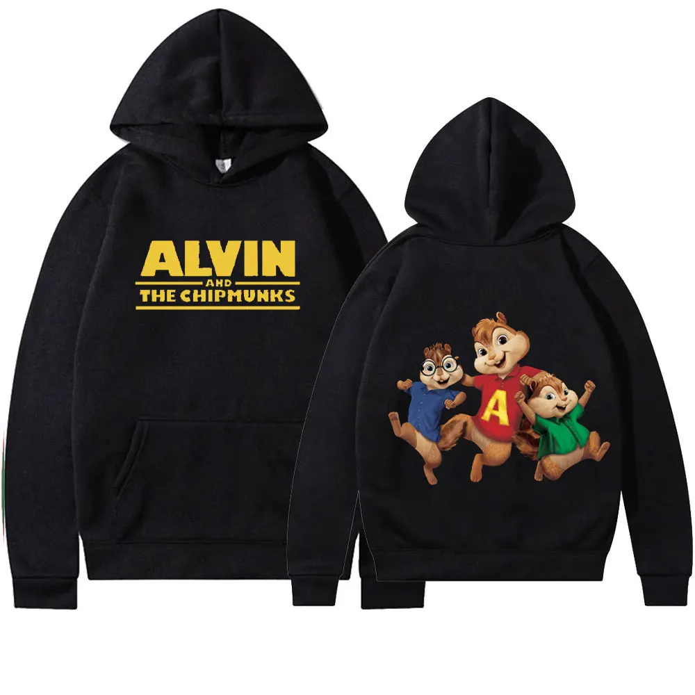 Alvin and The Chipmunk Cartoon Themed Street Hot Sale Hip Hop Pop Collection Funny Sweatshir Hoody Pullover Sweatshirt Gift Team