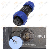 2pin Female Plug for Bluetti Input, WEIPU SP2110/S2 2 Pin Waterproof Aviation Connector, Power Bank Charger Plug Adapter