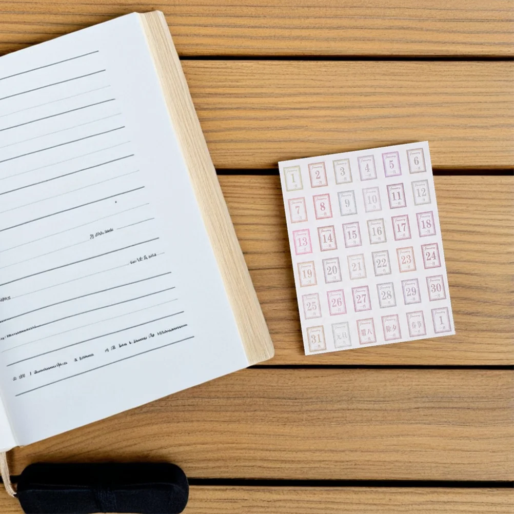 

24 шт., наклейки для ноутбука, ежедневный ежемесячный еженедельный планировщик, календарь, напоминание, самоклеящиеся этикетки-органайзеры для скрапбукинга