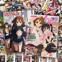10/30/60pcs K-ON！Anime Poster Stickers Cute Hirasawa Yui Sticker Water Bottle Phone Case Suitcase Kawaii Cartoon Decal Kids Toy