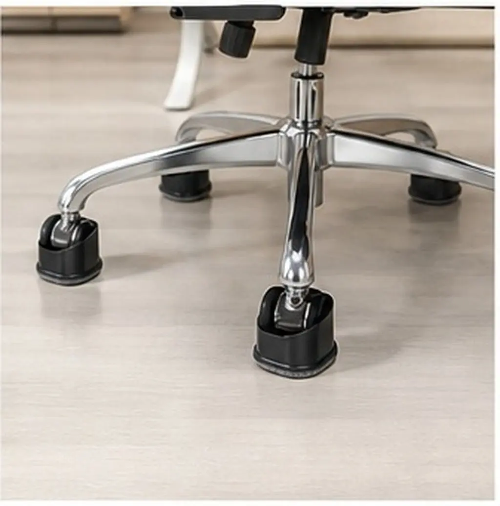 5Pcs Chair Fixing Pad Anti Vibration Furniture Caster Cups for Hard Floors Office Salon Chair Wheel Stoppers Floor Scratch