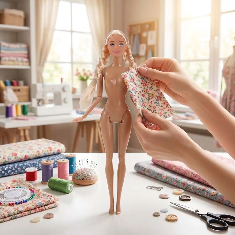 

Girls Toy Princess Supermodel Nude Doll Dark Skin Dress Up Action Figure Body 30cm Movable DIY Dress Up Toy Doll Accessories