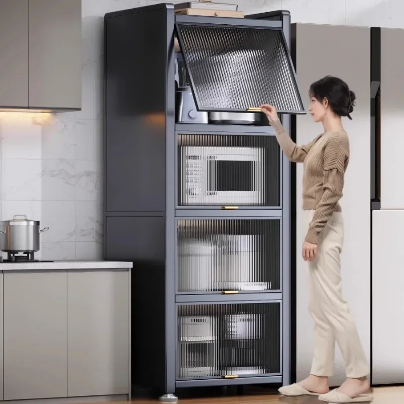 Affordable and high-quality Cross-border Kitchen Rack Floor-to-ceiling Multi-layer Crevice Locker Multifunctional Storage Rack