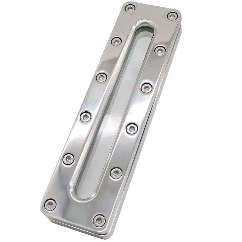 Rectangular sight glass Fermentation tank square observation window 304 stainless steel welded long strip sight glass