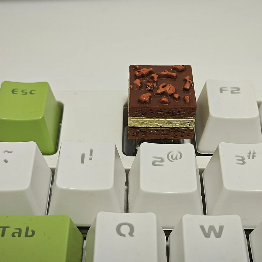 New Chocolate Cake Keycap For Cross Axis Mechanical Keyboard Cute Personality Key Caps