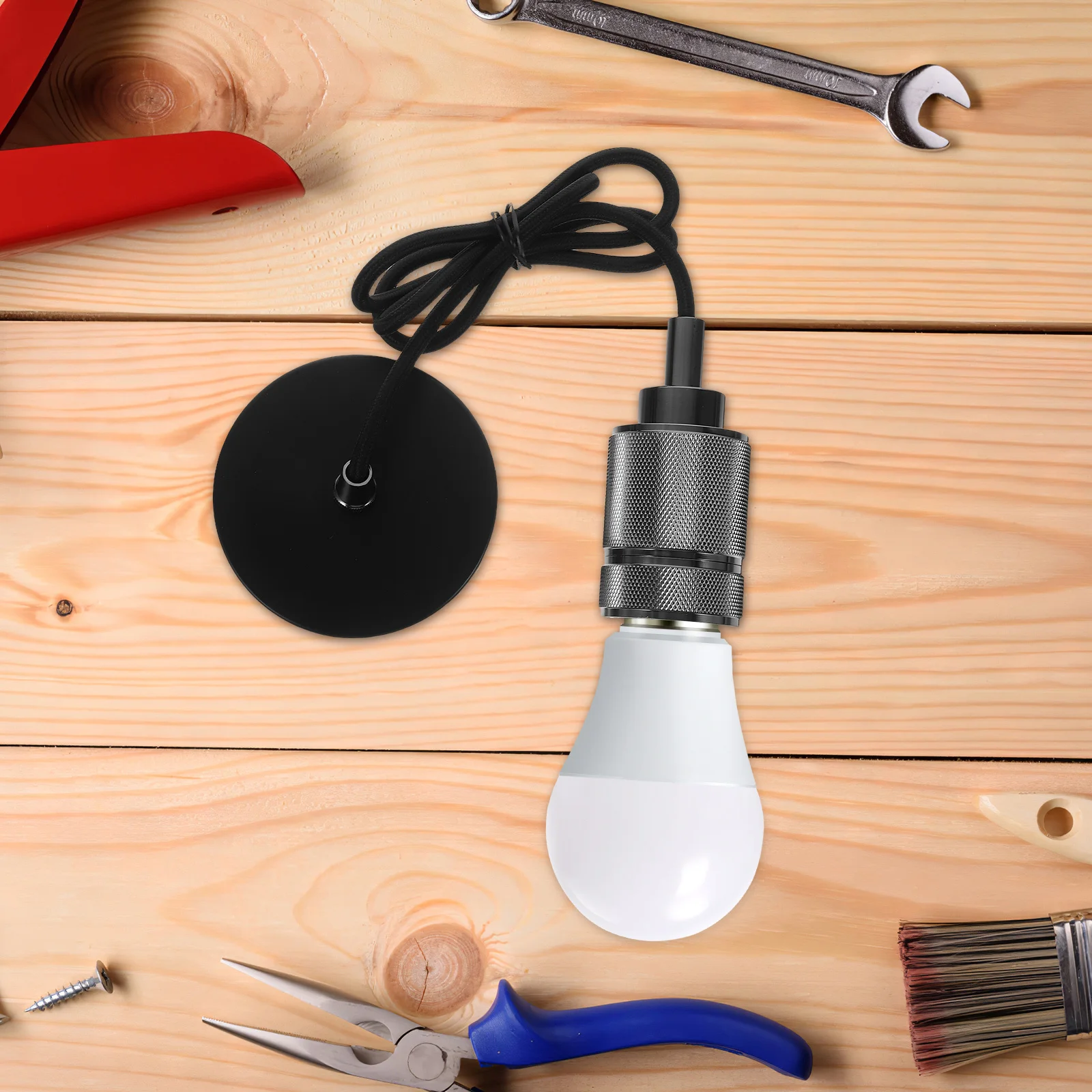 

Vintage Retro Light Fitting E27 Adjustable Pendant Lamp Holder Industrial Restaurant Decorative Hanging Lamp Socket