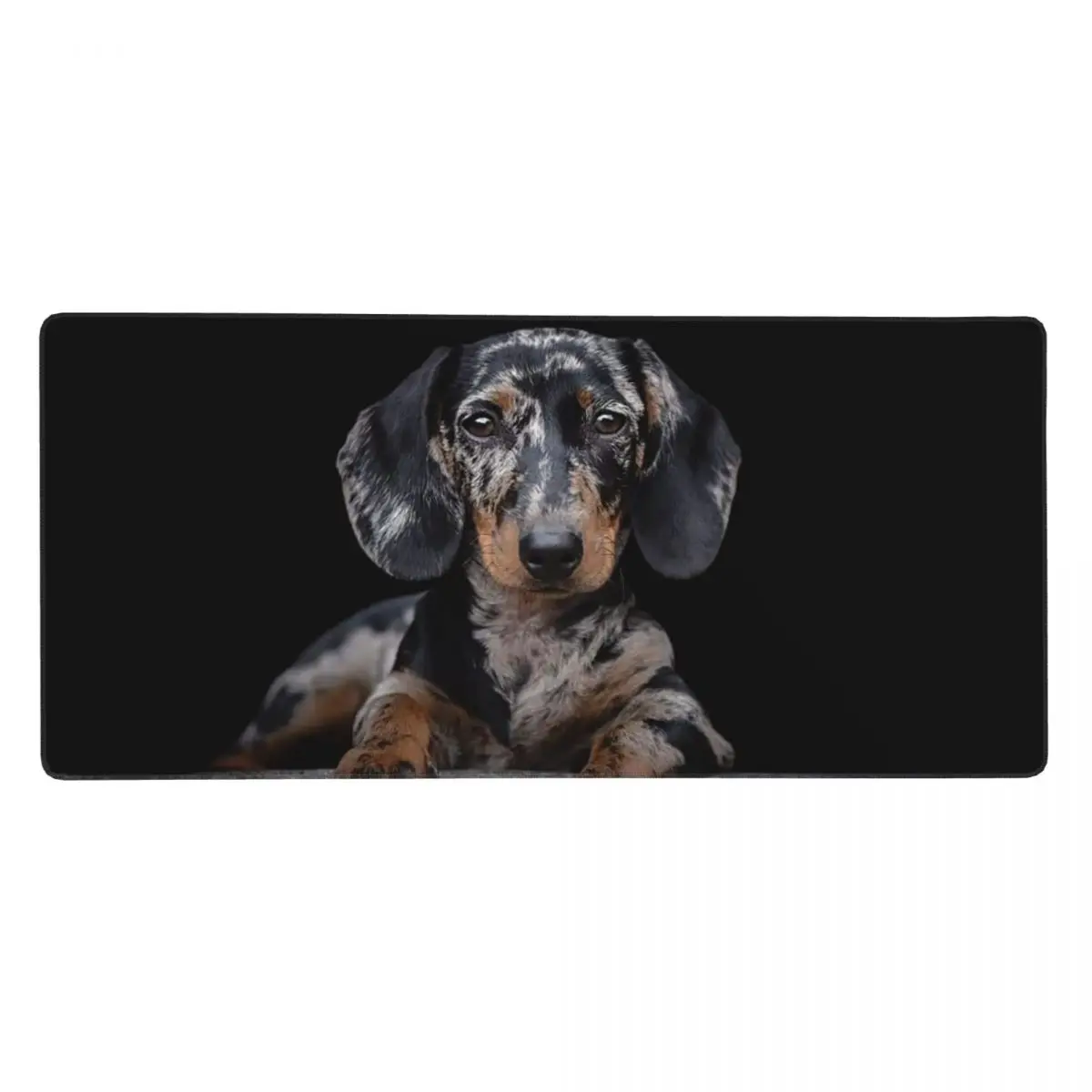 

Black Dachshund In Dark Large Mouse Pad Computer Keyboard Mouse Mat Gaming PC Laptop Desk Mat Office Accessories Table Mats