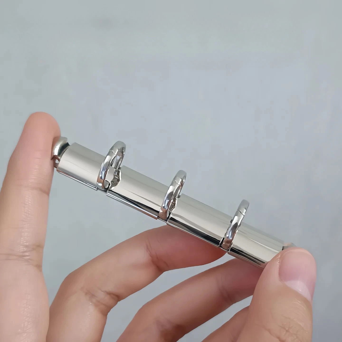 A6 A7 A8 A9 Unikalny Design Luźne Pierścienie do Segregatora Wysokiej Jakości Złote Srebrne Metalowe 6 Pierścieni Średnica 11mm Do Książek — zdjęcie produktu 2