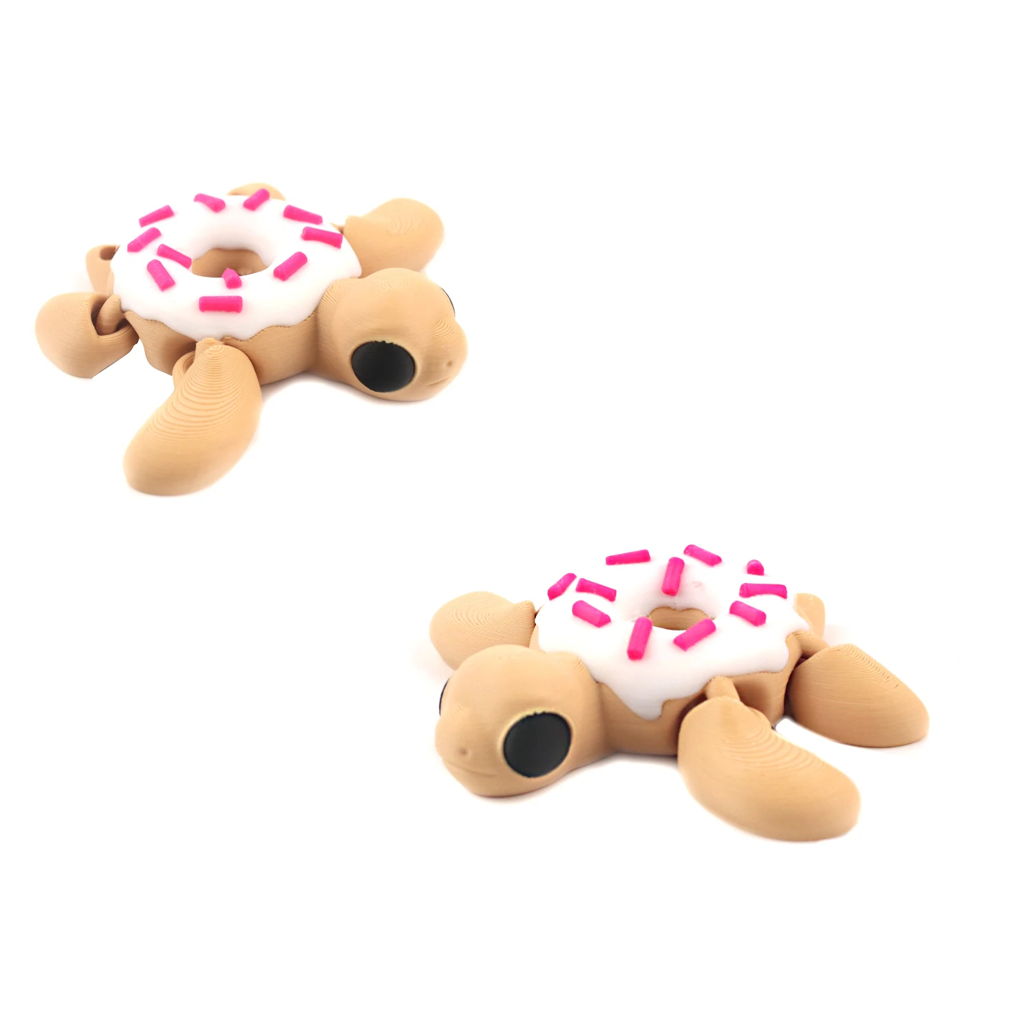 ドーナツカメ動物モデル、クリエイティブデスクトップノベルティ装飾、3Dプリントオフィス過敏性マニュアルストレスリリーフ