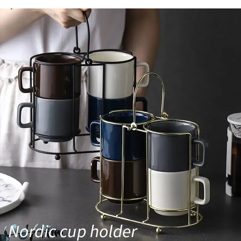 

Household Ceramic Mug Set Nordic Simple Combination 250mL Water Cup Coffee Decoration Modern Home Accessories