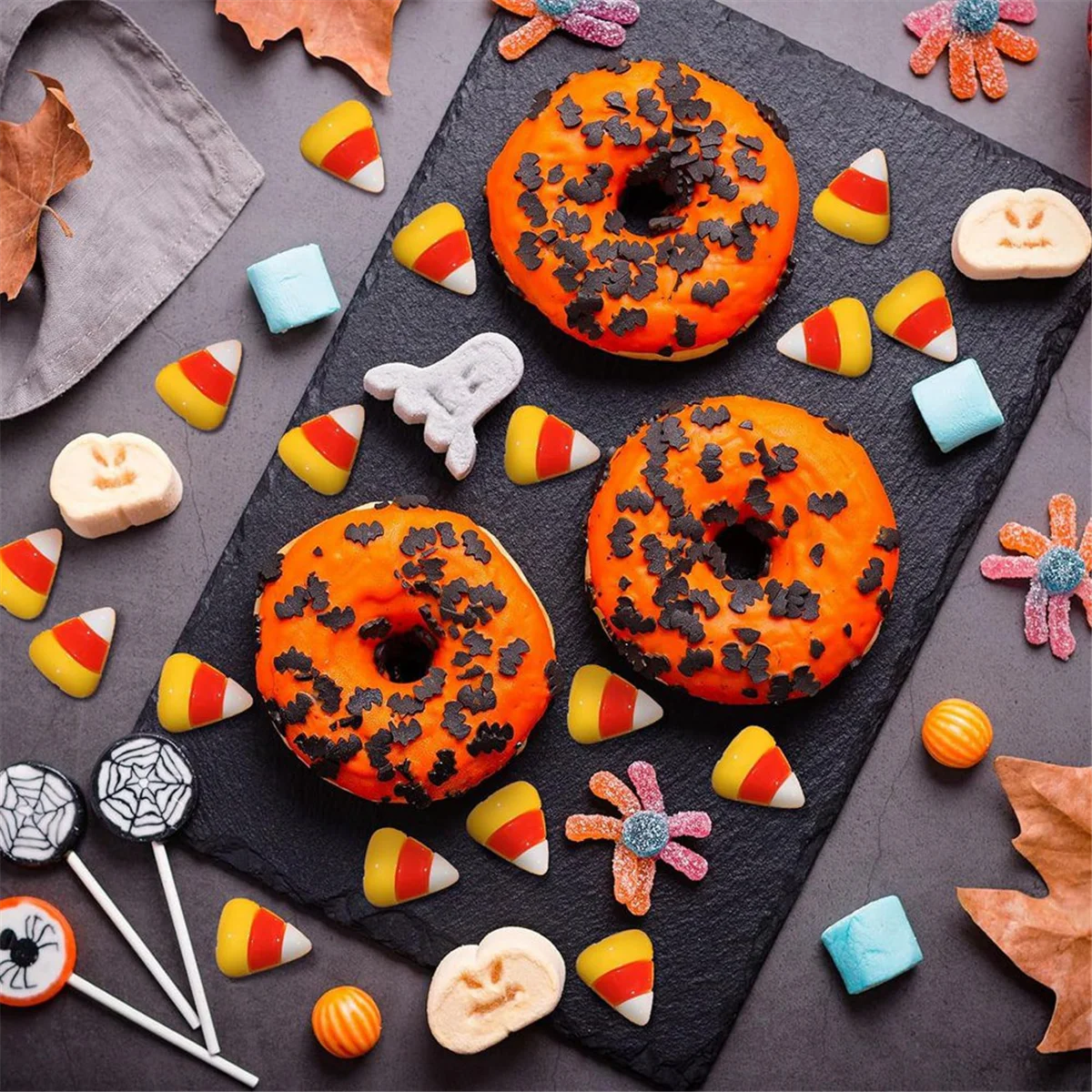 Artificial Flatback De Milho De Doces, Embelezamentos De Milho De Doces Falsos, Decorações Fofas De Halloween, Flatback Falso, 150 Pcs