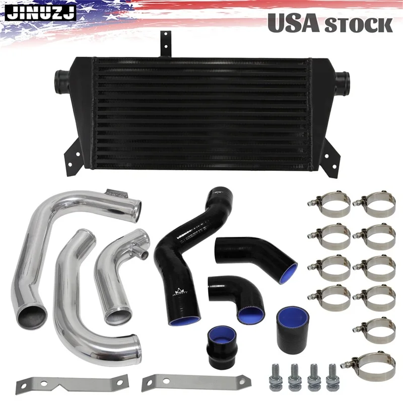 

Upgrade Front Mount Intercooler Kit for Audi A4 1.8T Turbo B6 Quattro 02-06 Black/Silver