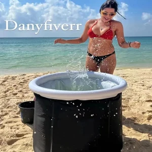 Inflatable PVC Bubble Bath Bucket, adult folding bath, Ice Therapy Challenge, Portable Bath, Fittings, Outdoor 11 Main Sales Ice Bathtub for Athletes - №9