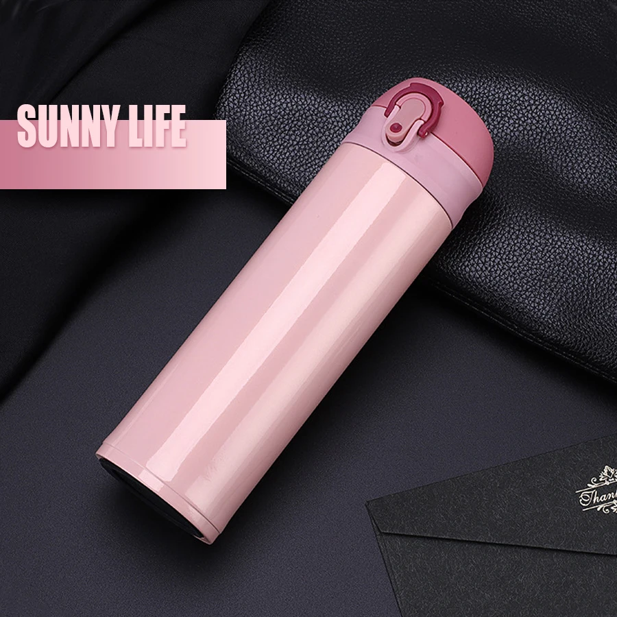 AIWILL 400ml Stainless Steel Thermo Bottle Car Thermal Cup Sports Water Bottles Keep Cold and Hot Vacuum Flasks Insulated Cup