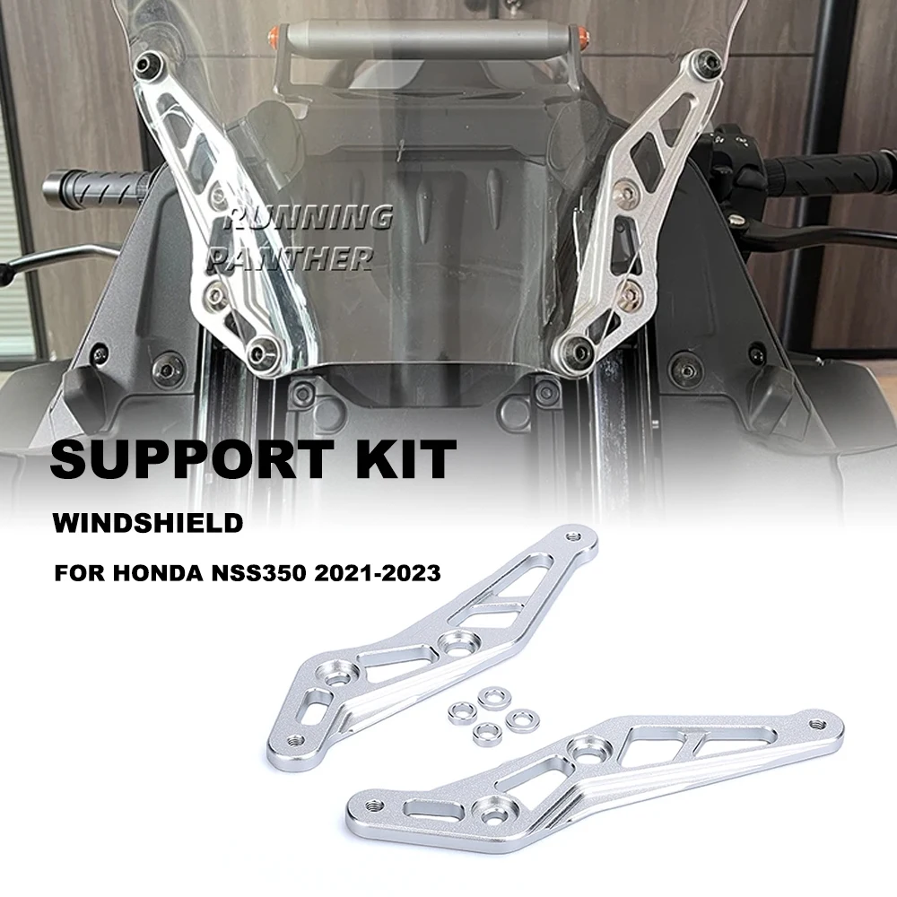 

Motorcycle Adjustable Windshield Windscreen Support Bracket Holder Kit New For Honda NSS350 NSS 350 2021 2022 2023