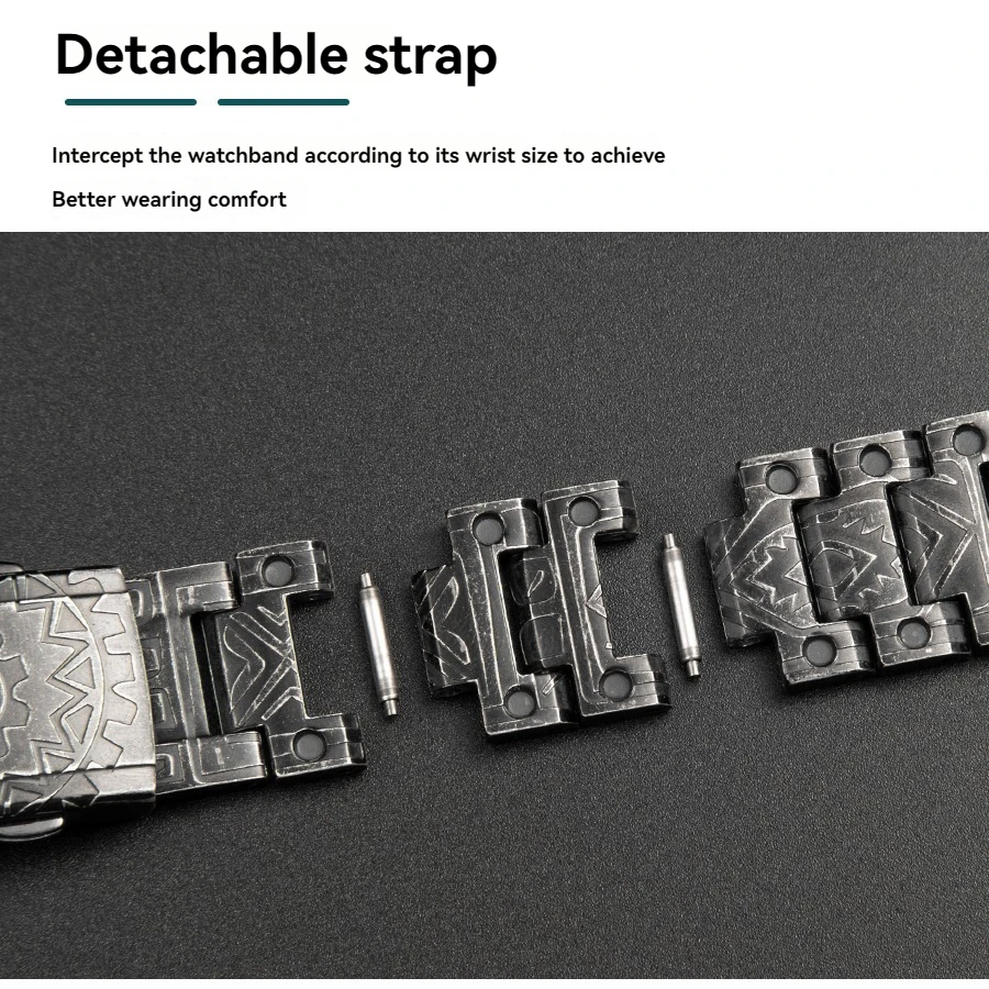 DW5600 GW5600g تعديل فريد الفولاذ المقاوم للصدأ مجموعة ل كاسيو G-SHOCK المعادن نحت الرجعية الهندي نمط حزام ساعة اليد الرجال DIY بها بنفسك