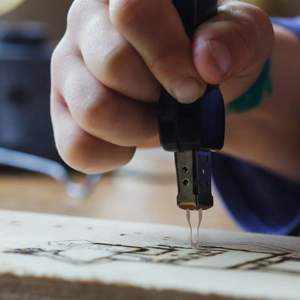 2Pcs Durable Iron Wood Burning Tips for Precise Pyrography Shading Engraving Easy Installation Heat Resistant Versatile