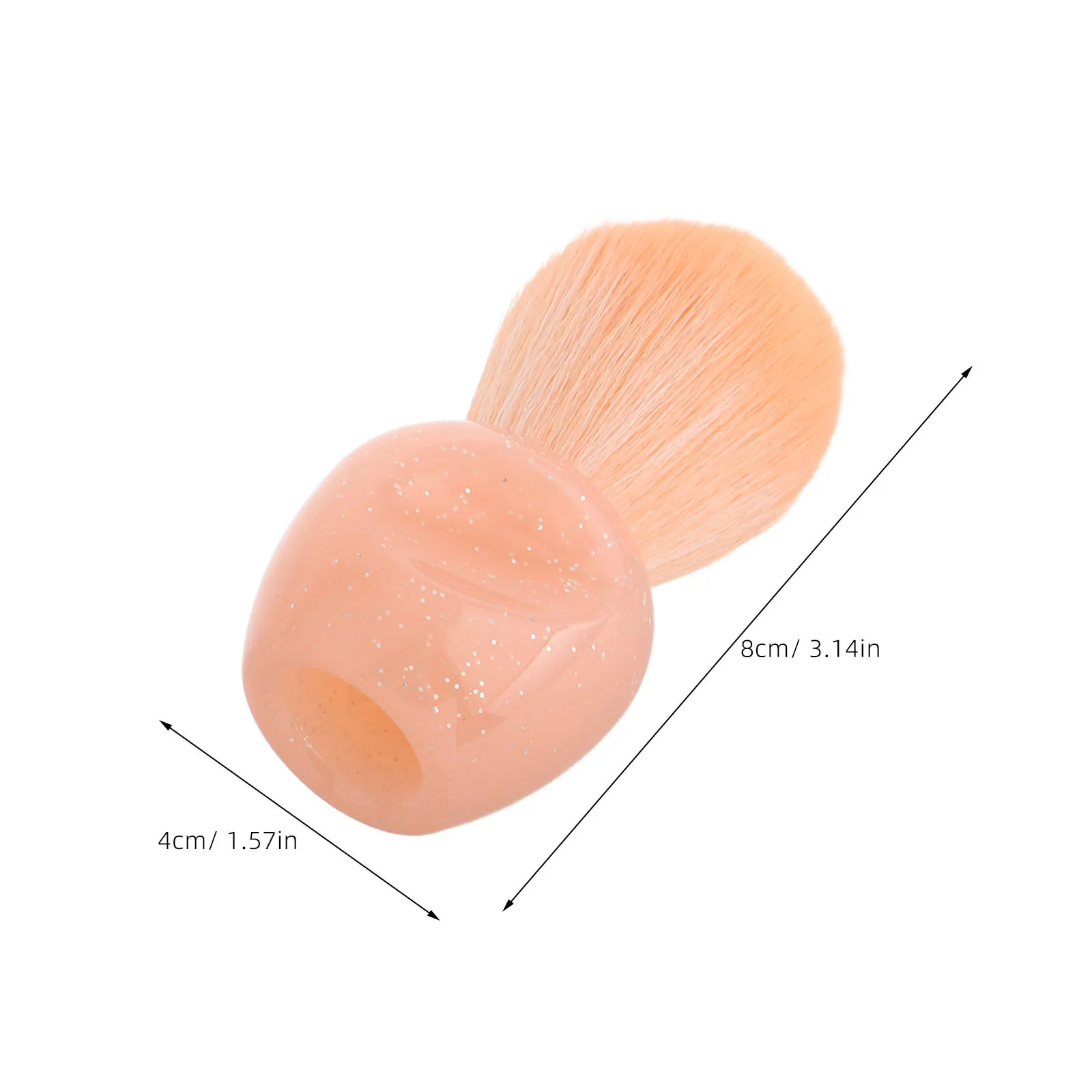 Brosse à poudre pour ongles, 2 pièces, Mini brosse de maquillage pour Blush, pour joues, outil de maquillage de voyage Compact, Application douce, nettoyeur de poussière pour ongles