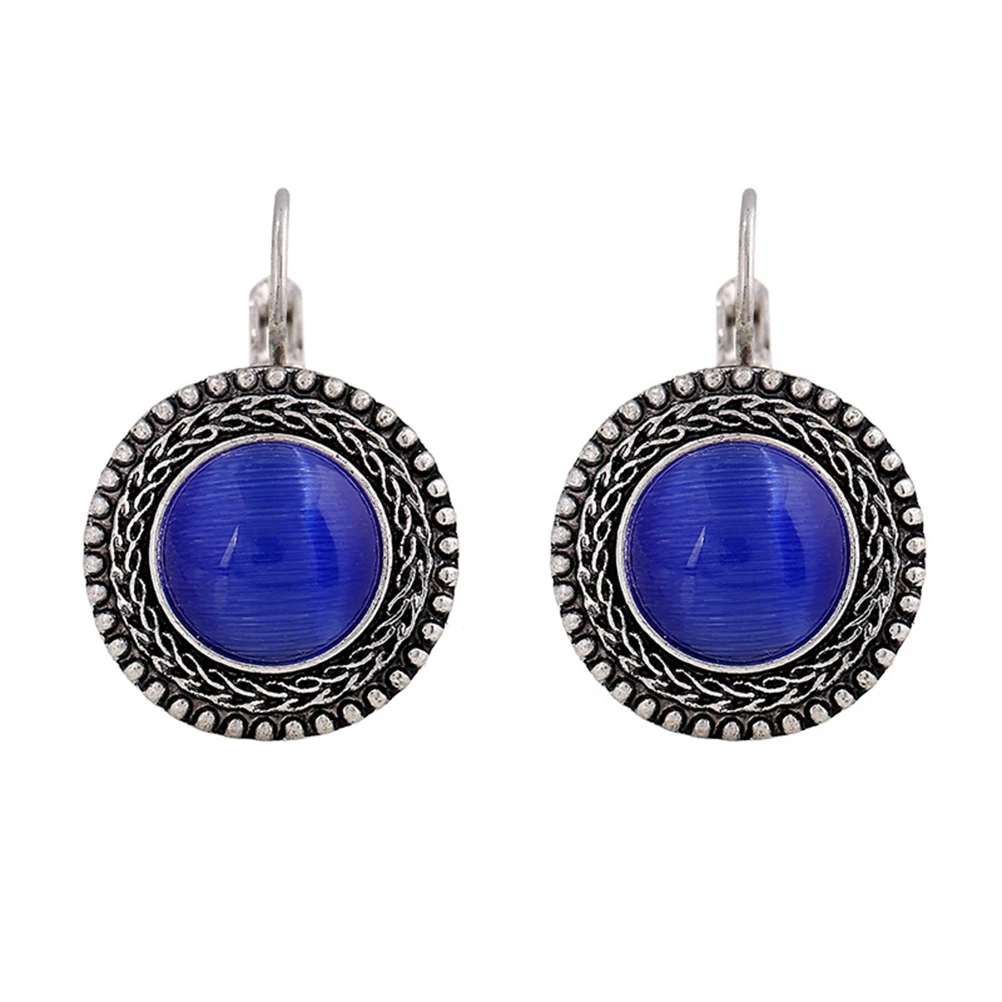 

Women Fashion Vintage Earring Christmas Earrings for Trendy Blue Exaggerated Miss