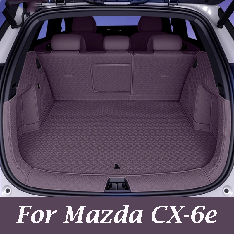 

For Mazda EZ-60 CX-6e 2025 2026 Interior Details Car Accessories Carpet Custom Leather Car Trunk Mats