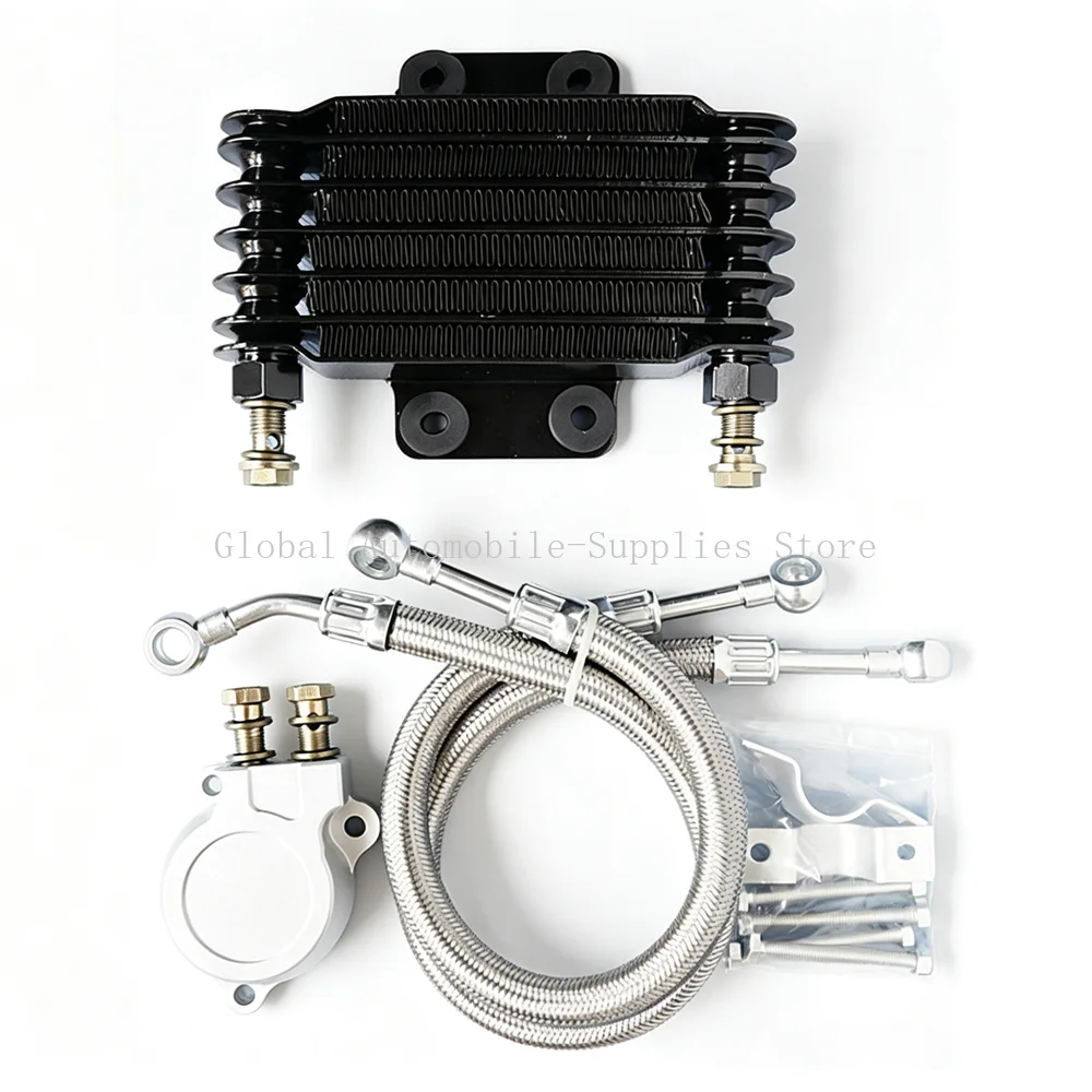 Engine Oil Cooler Radiator Kit Motorcycle Oil Radiator for Yamaha SR SRZ SRV 125-250 TW200 XT225 Engine Oil Cooling System